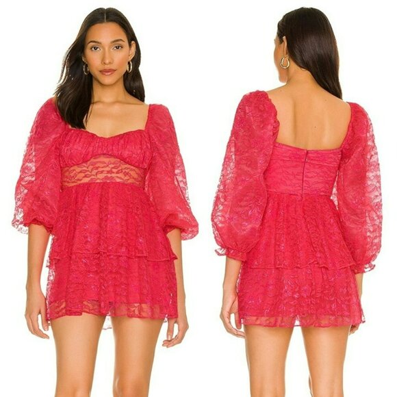 MAJORELLE Brielle Mini Dress - Cabaret Pink - Picture 1 of 10